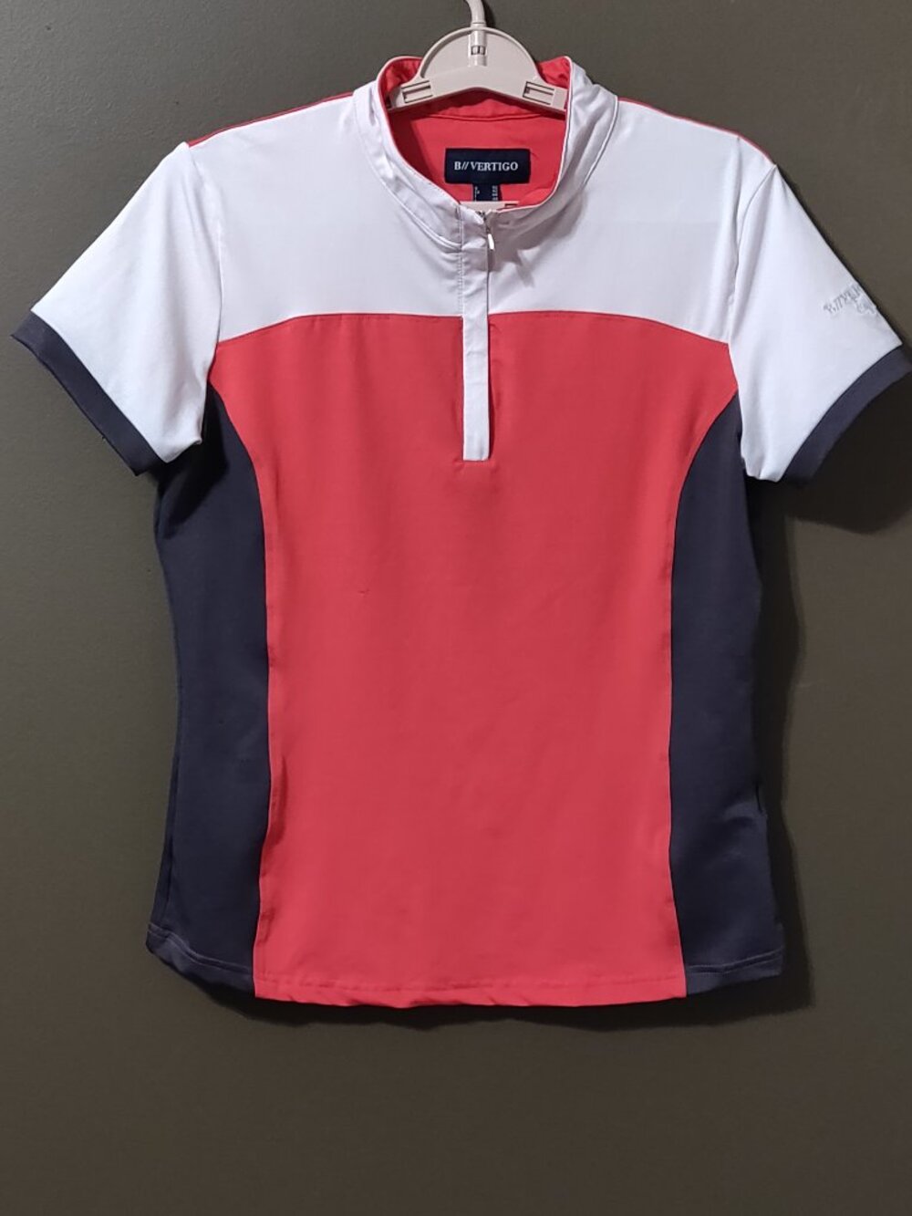 B Vertigo Equestrian Joelle Riding Training 1/4 Zip Shirt Women's US 12